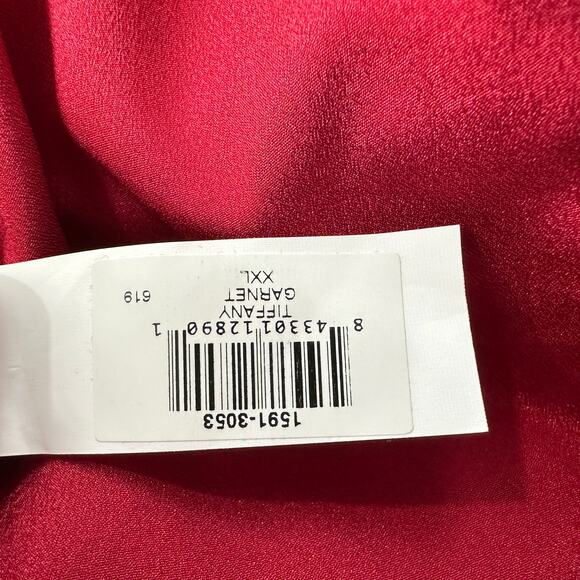 Dress the Population Tiffany One Shoulder Bow Sheath Dress Garnet Red XXL NWT - Picture 14 of 14